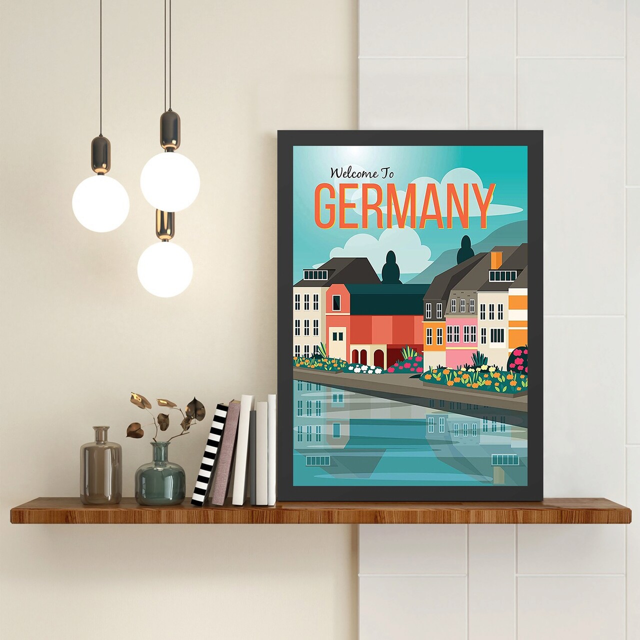 Tablou decorativ, Germany (40 x 55), Polistiren, Multicolor - imagine 3